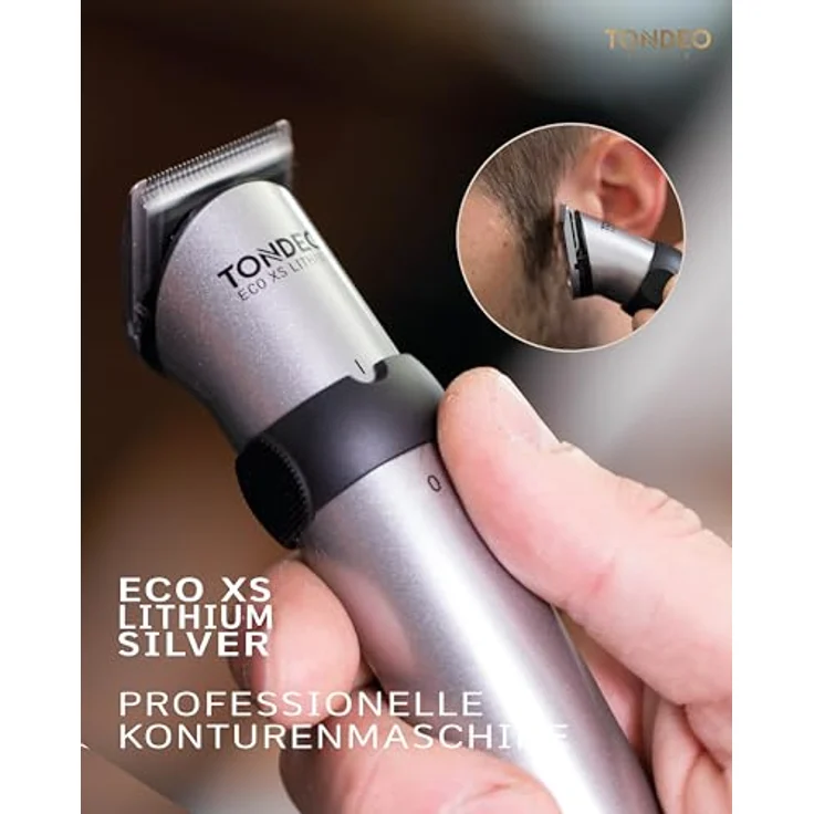 Tondeo Eco XS LITHIUM Profi Konturen Haarschneidemaschine Haarschneider 32530 – Bild 2