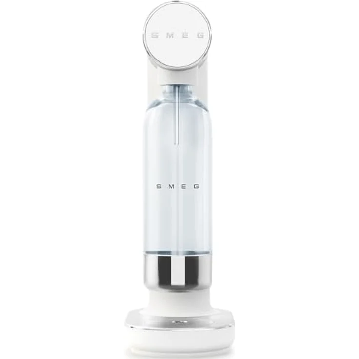 Smeg SKC01WHM Soda Maker, 800 ml, manuelle Karbonisierung, rutschfeste Füße, platzsparendes Design, Mattweiß – Bild 2