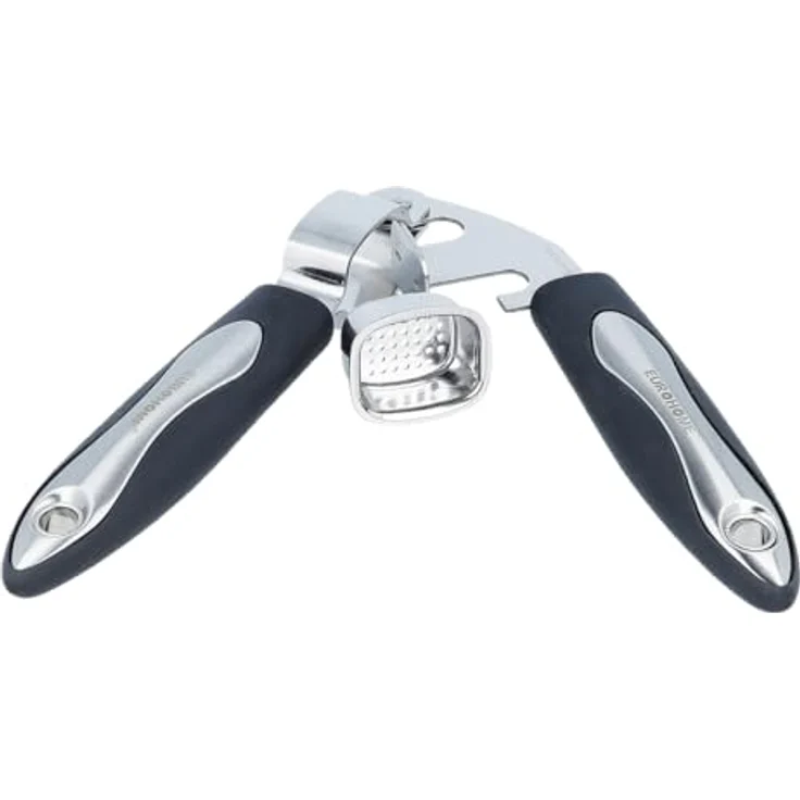EUROHOME Knoblauchpresse CARMEN aus rostfreiem Edelstahl - Knoblauch Presse 18,5 cm - Ingwer Squeezer mit Kunststoffgriff - Küchenhelfer - Aufhänger im Griff - Knoblauchschneider spülmaschinengeeignet – Bild 4