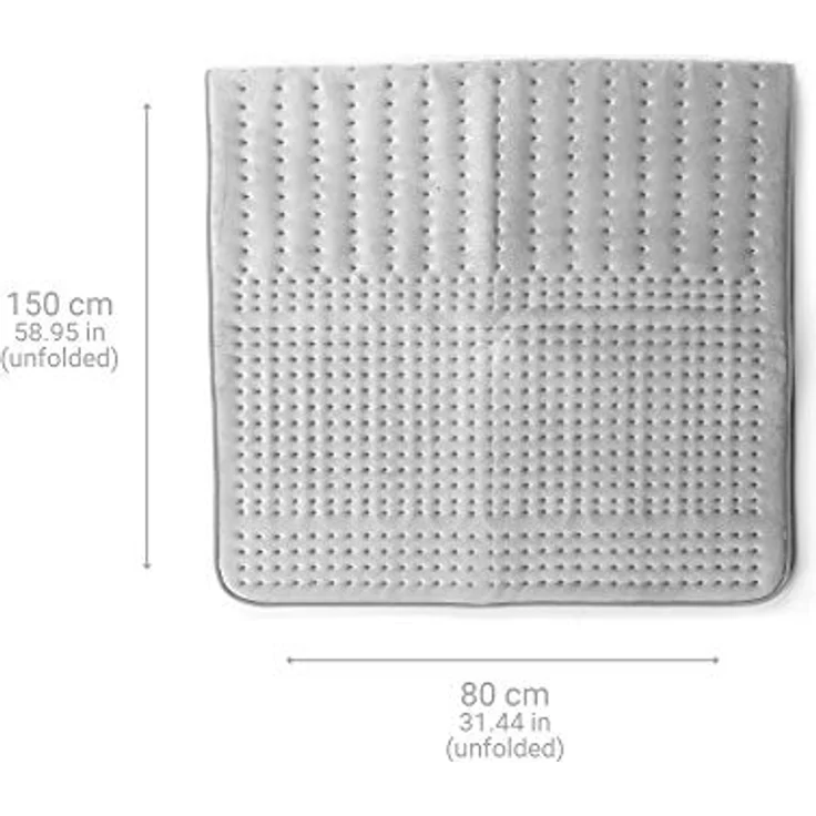 Medisana HU 670 Wärmeunterbett, 150 x 80cm, Fleece, Superweich mit Abschaltautomatik, Bettwärmer mit Überhitzungsschutz, 4 Temperaturstufen, waschbar, Matratzenheizung für alle gängigen Matratzen – Bild 2
