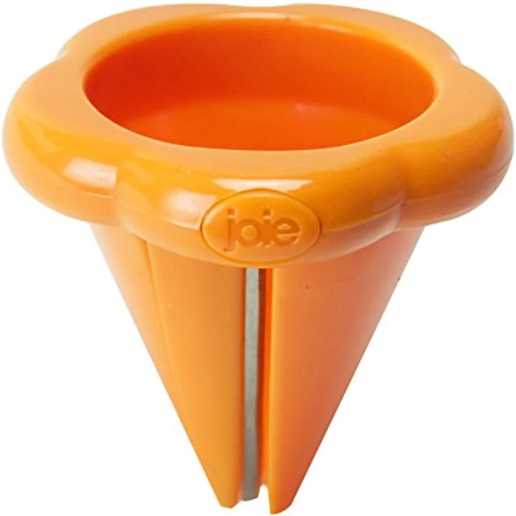 Joie Karotten-Spiralschneider, kreativer Karotten-Rosenschneider aus Kunststoff, orange – Bild 3