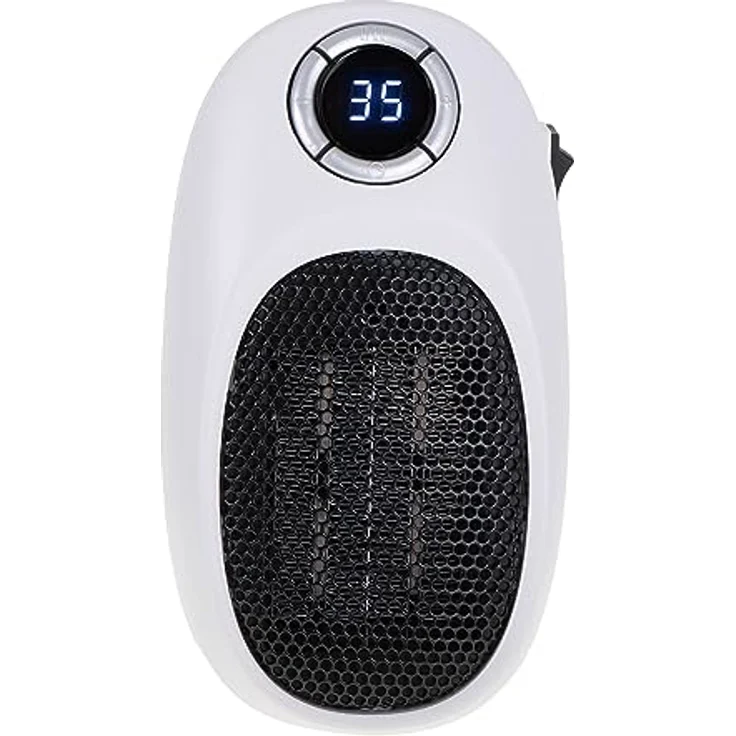 ADLER EUROPE Hochleistungsfähiger Heizlüfter Klein, Tragbare Mini Heizung für Räume bis zu 32m2, Digitale LED-Anzeige, Weiß – Bild 5