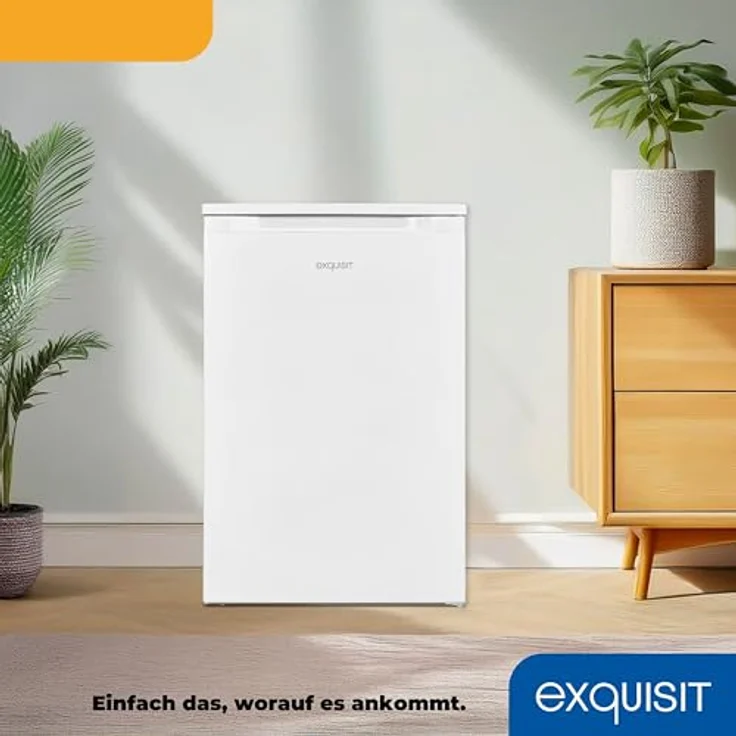 Exquisit Gefrierschrank GS81-050C, 85 Liter, 4-Sterne-Gefrieren, klein und kompakt, 2 Gefrierschubladen, 1 Gefrierfach, weiss – Bild 5