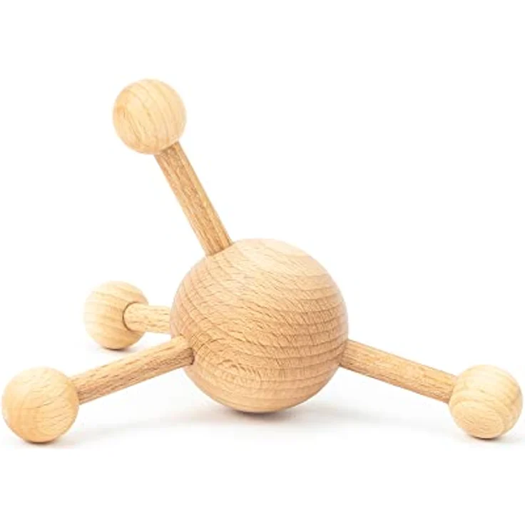 Tuuli Accessories Triggerpunkt Massagegerät Massager Massagespinne Rücken Nacken Schulter aus Holz – Bild 2