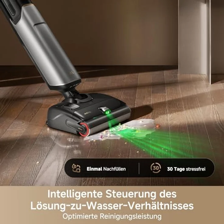 Mova Nass-Trocken-Sauger X4 Plus, 300 W, 20.000Pa Saugkraft, KI-Reinigung, 180°-Design, selbstreinigende Bürste – Bild 2