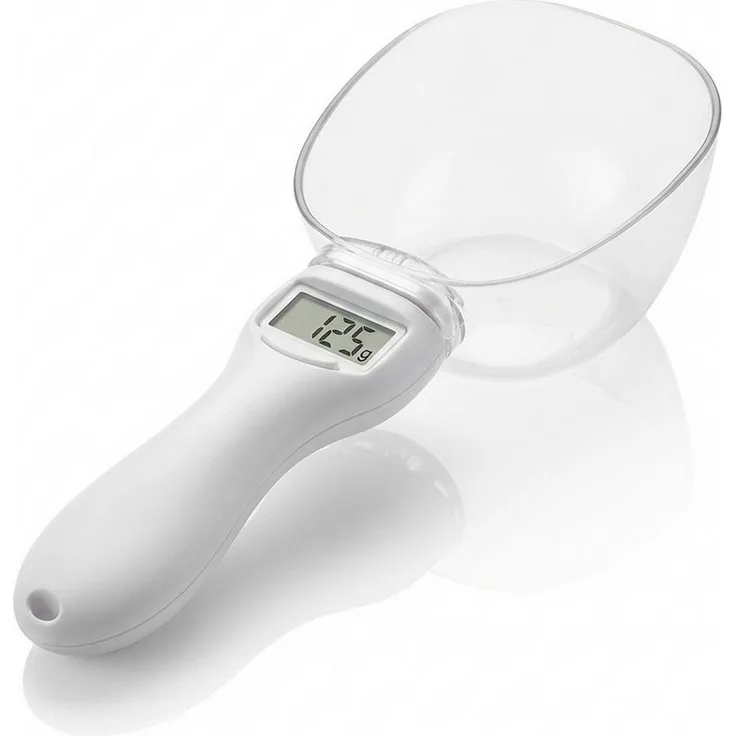 Arendo Löffelwaage Digitale Küchenwaage, 5–800 g, 1 g Auflösung, LCD-Display, abnehmbarer Löffel, Abschaltautomatik 60 s