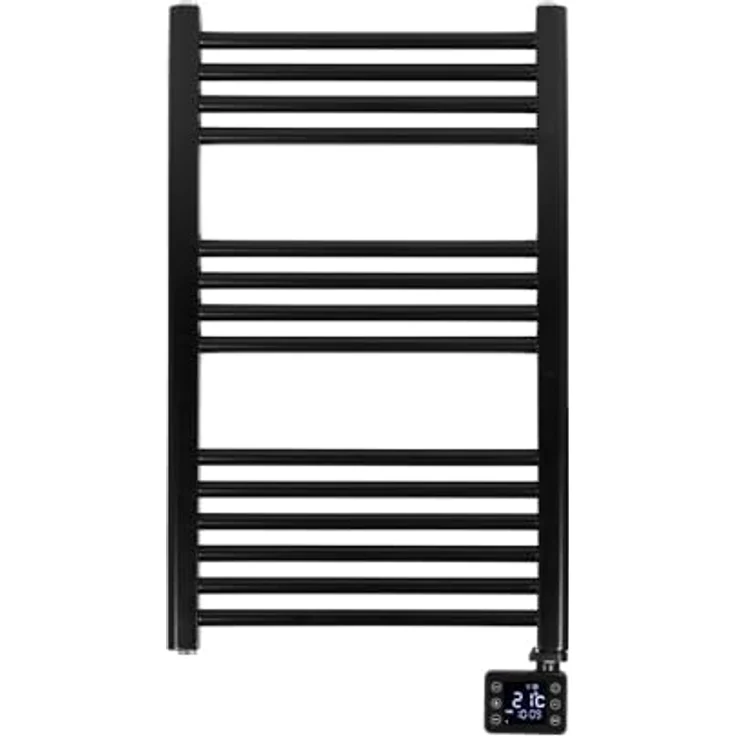 Eurom Badezimmerheizung Sani Bathroom Radiator 600 Wifi, schwarz 352627 (Badezimmer Heizkörper Handtuchwärmer Komfort) - Schwarz, 600 W, Wifi-Steuerung – Bild 1
