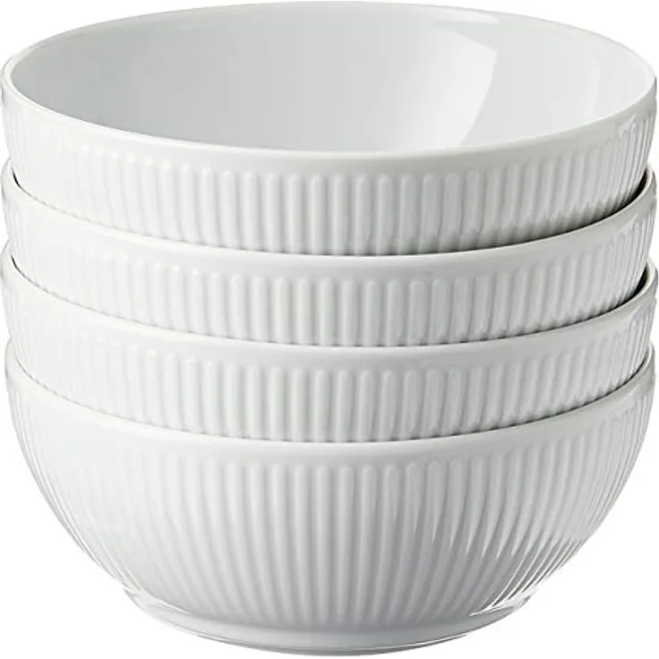 Bodum Douro 4 STK. Porzellanschüsseln 0.48 l, ø 14.5 cm, Porzellan, Black