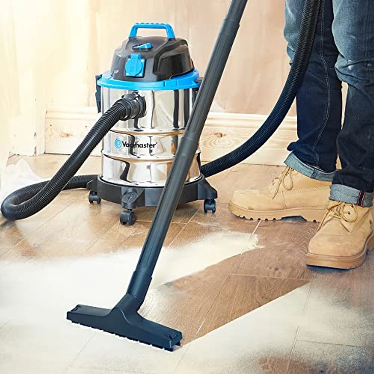 Vacmaster VQ1220SC, Nass-Trockensauger mit Blasfunktion, 1250W, 20L Edelstahl, für Innen- und Außenbereich – Bild 2