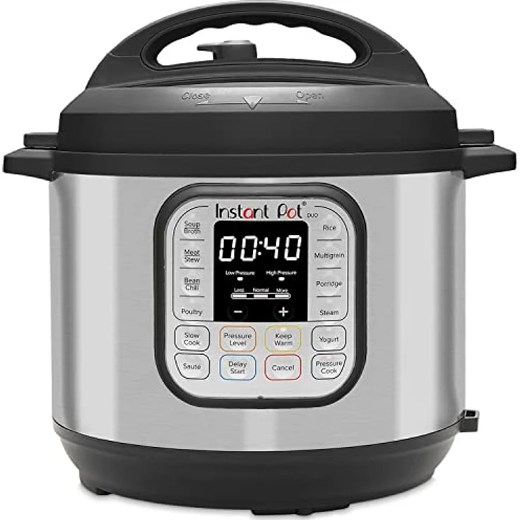 Instant Pot Duo 7-in-1 Multikocher, 8L Edelstahl, 1200W, Schongarer und Schnellkochtopf mit Warmhaltefunktion – Bild 1