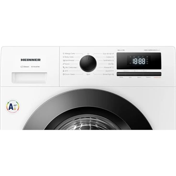 Heinner HWM-HME9014IVA10+++, Frontlader Waschmaschine mit 9 kg Kapazität, 1400 U/min, 15 Waschprogrammen und Digital Inverter-Motor – Bild 2