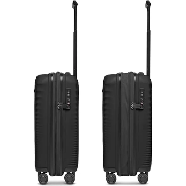 Farmhood Eco Edition Hartschalen Kabinen-Koffer nachhaltig | Kleiner Cabin-Trolley 40 x 22 x 55 cm mit Dehnfalte von 44 auf 50 Liter erweiterbar | Ultra-leicht nur 2,61 Kg – Bild 2