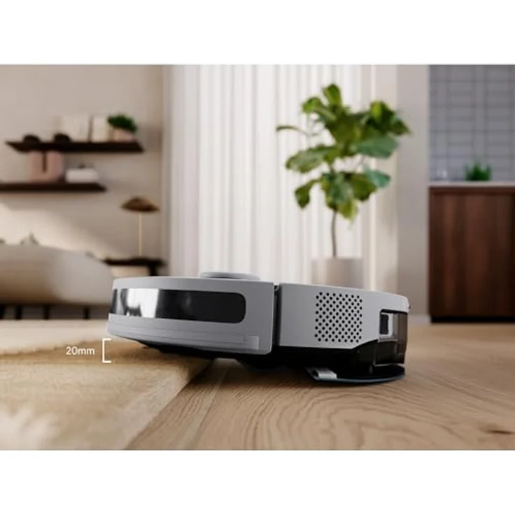 Electrolux Lidar Staubsaugerroboter, präzise, Starke Saugleistung 4000 Pa, intelligente Navigation, 140 Minuten Akkulaufzeit, 2-in-1 Saugen und Reinigung, Steuerung per App, ER71HW1UG, Urban Grey – Bild 5