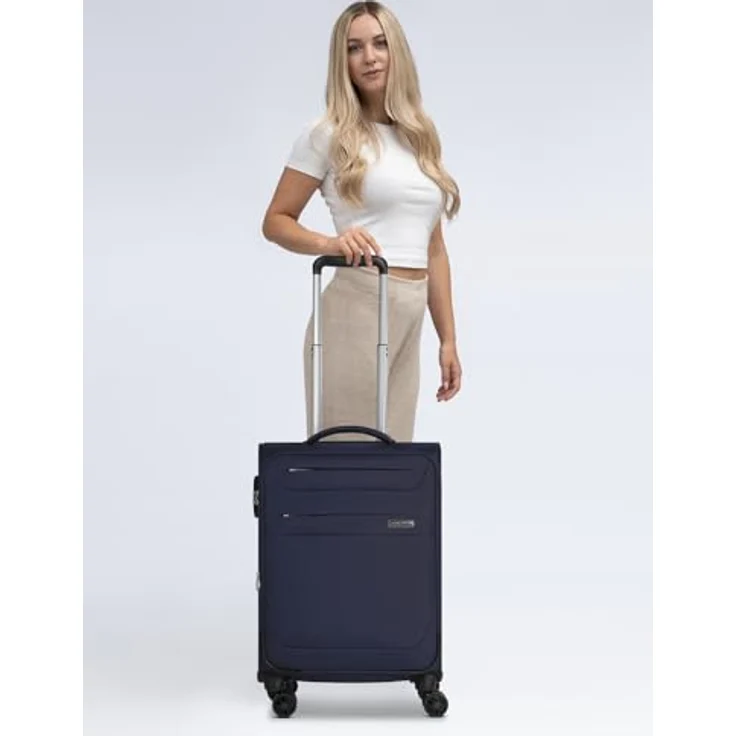 Worldpack Koffer Chicago 4 Rollen Kabinentrolley S 56 cm Blau (35 l, S) – Bild 7