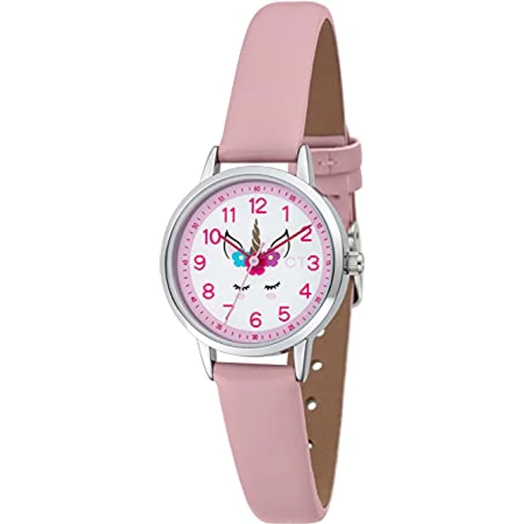 Cool Time Mädchen Kinder Armbanduhr (rosa) mit Einhorn-Motiv und japanischem Qualitätswerk – Bild 2