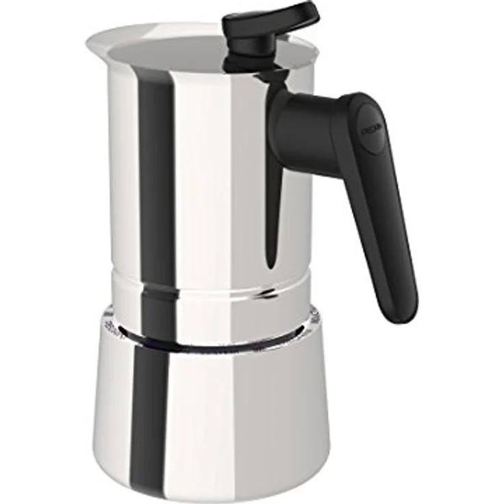 Pedrini Steelmoka - Espressokocher aus Edelstahl 6 Tassen Espressokocher aus Edelstahl für die Herdplatte, auch Induktion – Bild 2