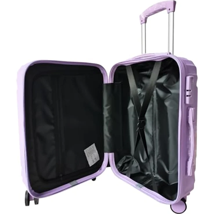 NTK-Collection Mabell, Hartschalenkoffer 2er-Set in Lila und Violett, mit 80 l Volumen, Teleskopgriff und integrierten Zahlenschloss – Bild 4
