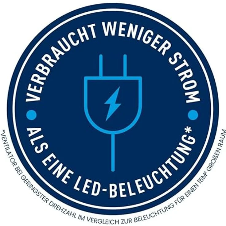 Rowenta VU2310 Essential+ Tischventilator (2 Geschwindigkeitsstufen, verstellbarer Neigungswinkel, 28 Watt, 46 dB(A), 100% Kupfermotor, sehr kompakt) weiß – Bild 6