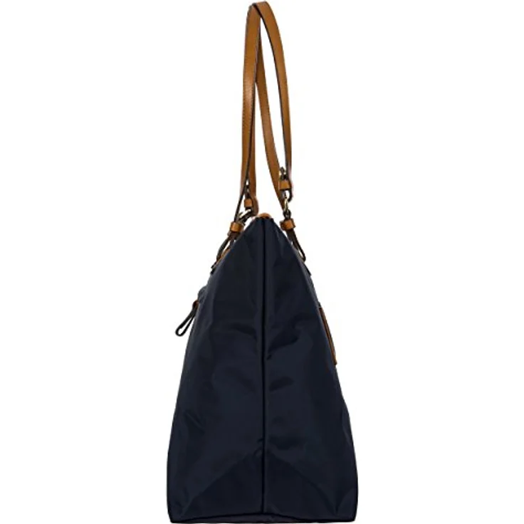 Bric's X Bag 3in1 Shopper, eleganter Nylon-Shopper mit Lederdetails, schwarz, inkl. Reißverschlussetui – Bild 7