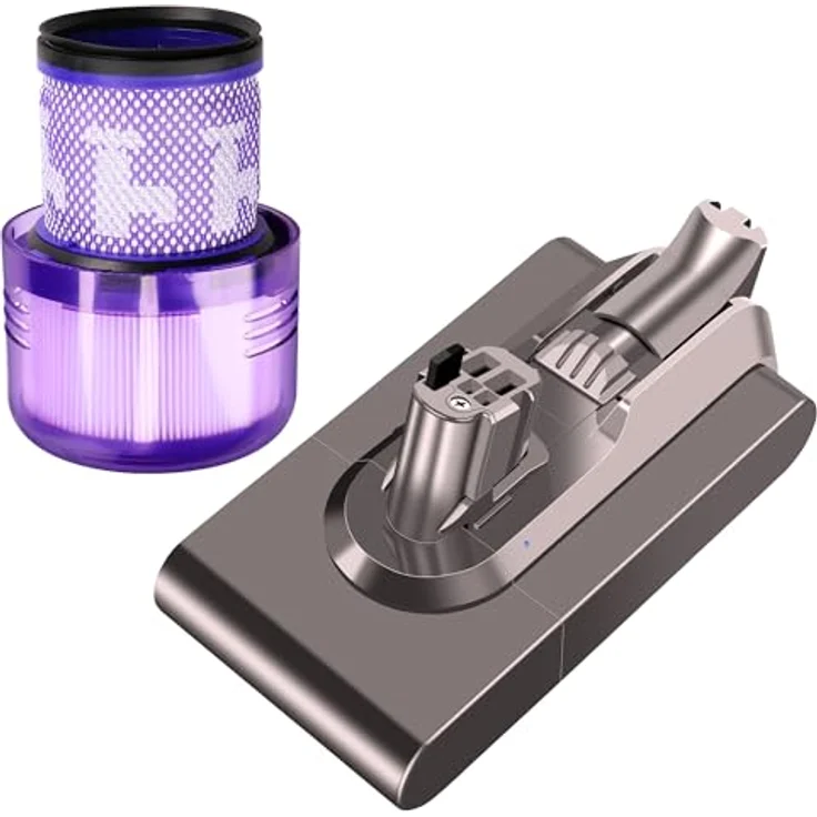 Extralink Ersatzakku für Dyson V11 & V15, 25,2V 4000mAh mit HEPA-Filter, lange Laufzeit, unkomplizierte Montage – Bild 1