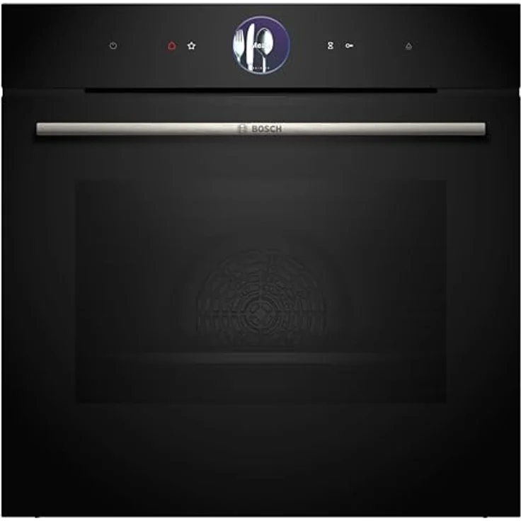 Bosch HSG7361B1, Einbau-Dampfbackofen, 60 x 60 cm, Schwarz, Made in Germany, Hydrolyse Selbstreinigung, Air Fry, Farb-Display, 4D Heißluft, Bosch Assist, Pizzastufe – Bild 1