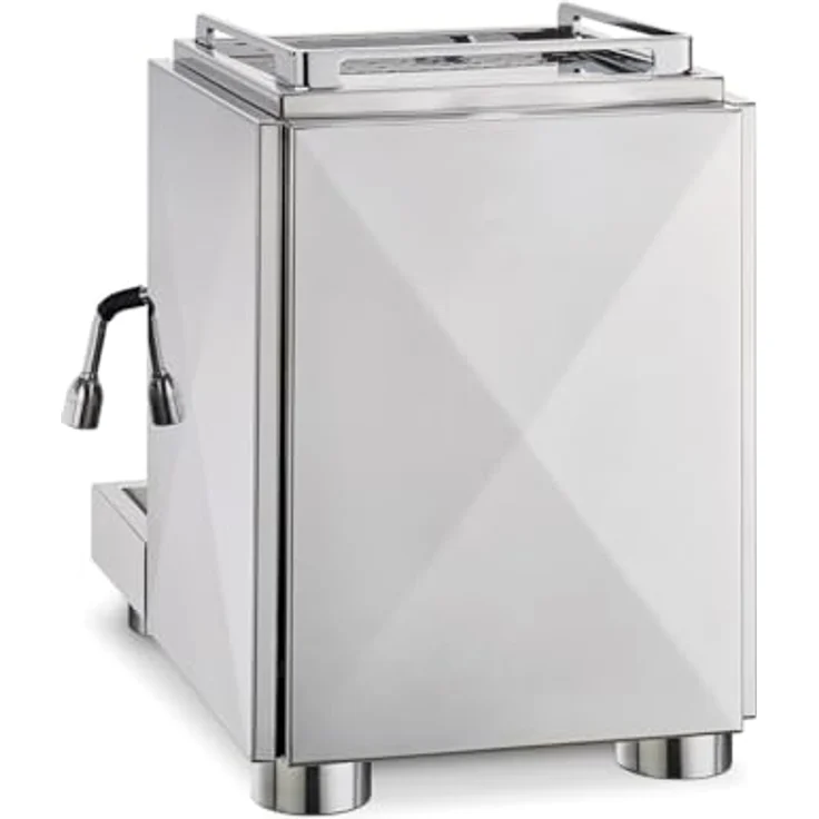 La Pavoni New Botticelli Evolution, Siebträgermaschine mit dualem Boiler, 20-Bar-Drucksystem, silber – Bild 3