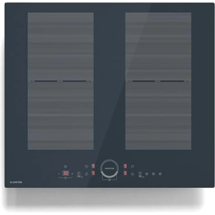 Klarstein Delicatessa 60 Induktionskochfeld, 4-Zonen Einbaukochfeld mit 7.000 W, Flexizone, Thermoboost, Schieberegler, Kindersicherung, Glaskeramik Schwarz – Bild 1