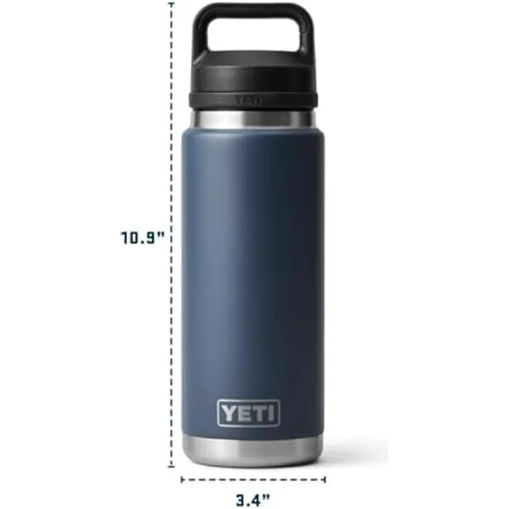 YETI Rambler Flasche mit Chug-Verschluss, Edelstahl 18/8, 26 oz (769 ml), doppelwandige Vakuumisolierung, 100% auslaufsicher – Bild 3