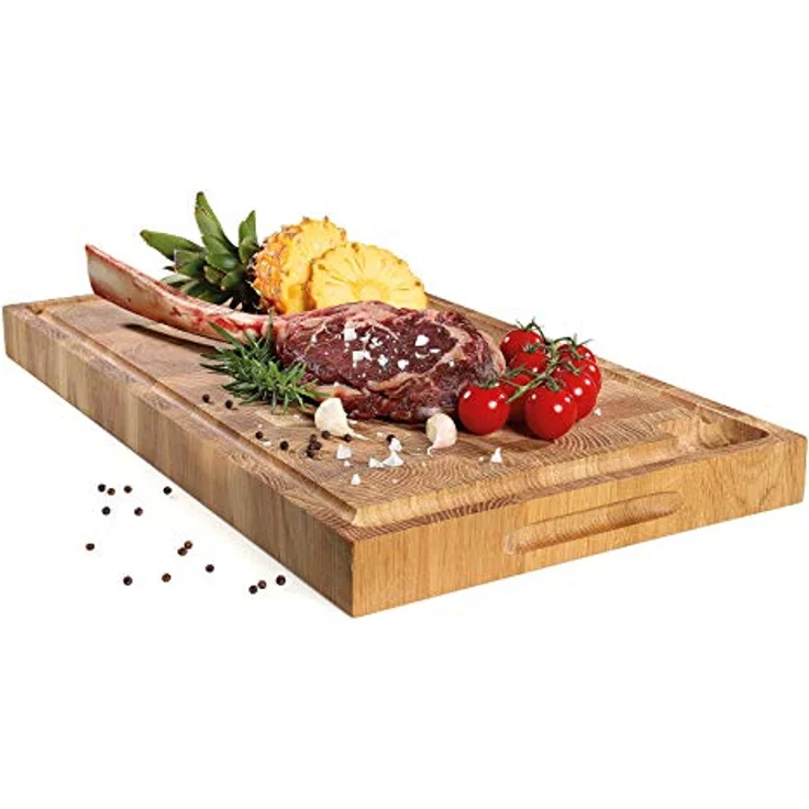 Zassenhaus KP0000057201 Eiche Stirnholz Hackblock, Holz, 54x30x4 – Bild 2