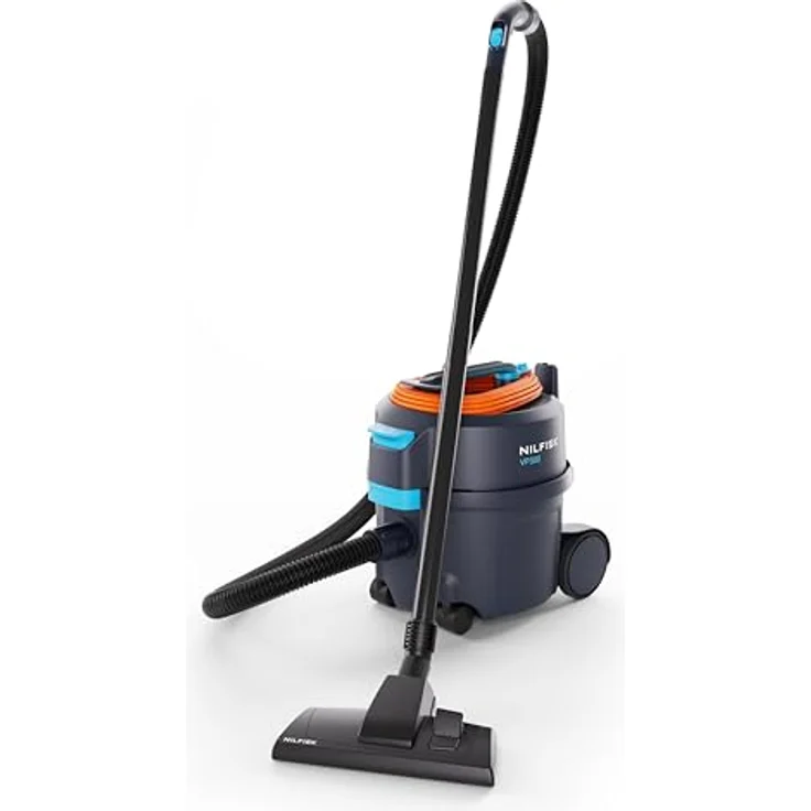 Nilfisk Trockensauger VP400 HEPA XEC EU, inkl. Filter und Düsen, dunkelblau, 15 L Filterbeutelvolumen, kompakt und wendig – Bild 2