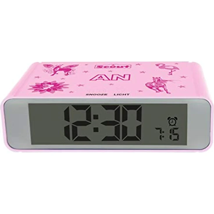 Scout Quarzwecker Digi Clock 280001025, Digitalwecker mit Snooze-Funktion und Dämmerungsschalter, ideales Geschenk für Kinder und Jugendliche – Bild 1