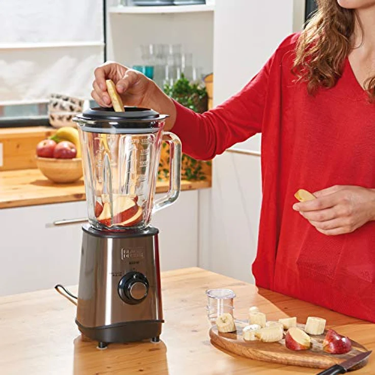 Black + Decker ES9120020B BXJB800E Blender, 800, Edelstahl, 1.5 liters, Nero, Acciaio – Bild 5
