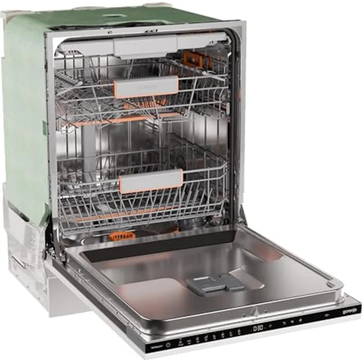 Gorenje GV663A66 Geschirrspüler, vollintegrierbar mit Nachtwäsche- & Gläserprogramm, Eco-Programm und automatischer Türöffnung, Aqua-Stop-Überlaufschutz – Bild 3