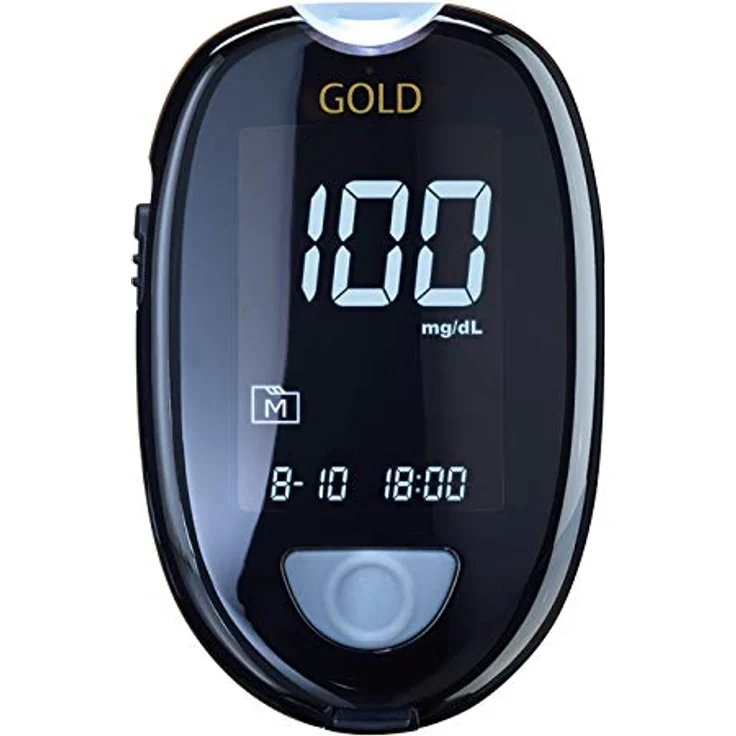 GlucoCheck GOLD Blutzuckermessgerät (mg/dl) zur Blutzucker-Selbstkontrolle bei Diabetes – Bild 1