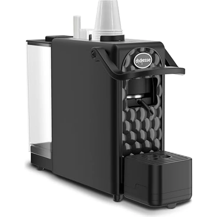 Didiesse Dark Side nero, Kapselmaschine mit 1,3-Liter-Wassertank und automatischer Abschaltung, Schwarz – Bild 8