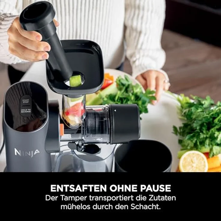 Ninja Kaltpresse-Entsafter für frische Säfte und Wellness-Shots, Grau JC151EU – Bild 4
