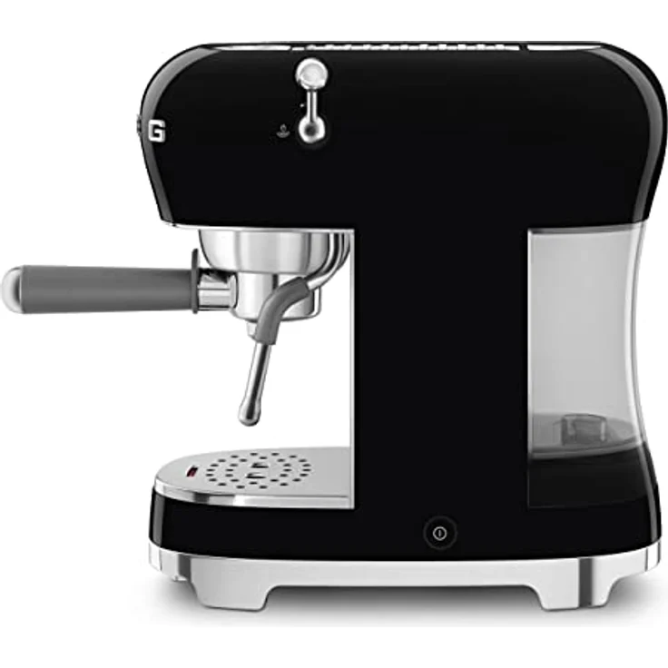 Smeg ECF02RDEU Siebträger Espresso-/Kaffemaschine schwarz, – Bild 2