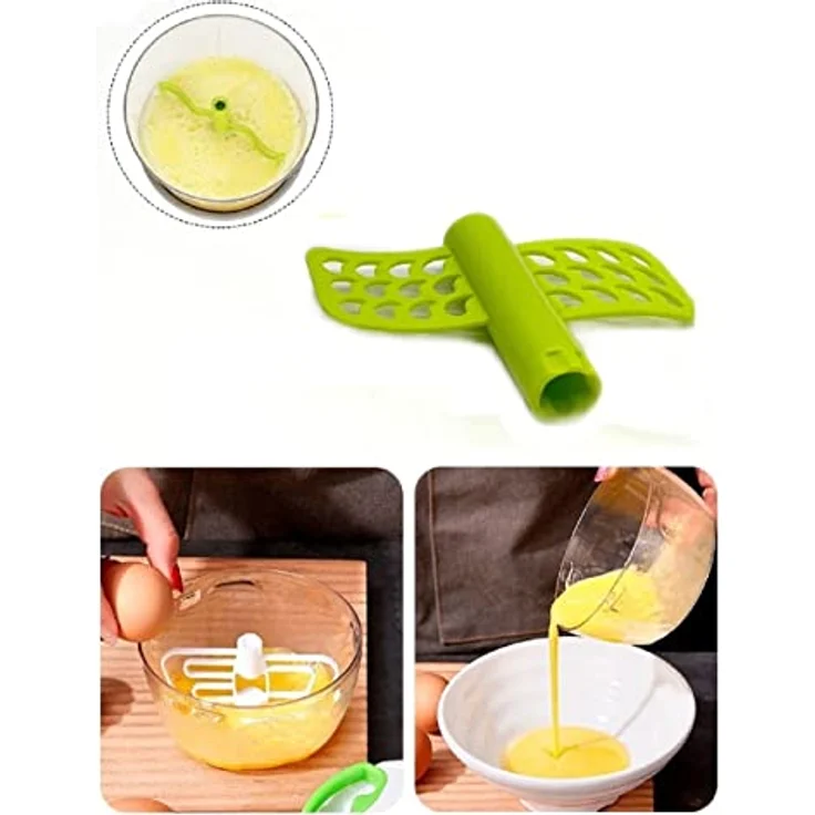 Cheffinger Zerkleinerer Multischneider Mixer Rührer 600ml Hacker, weiß und grün, leicht zu reinigen, ideal für Camping und Ausflüge – Bild 5