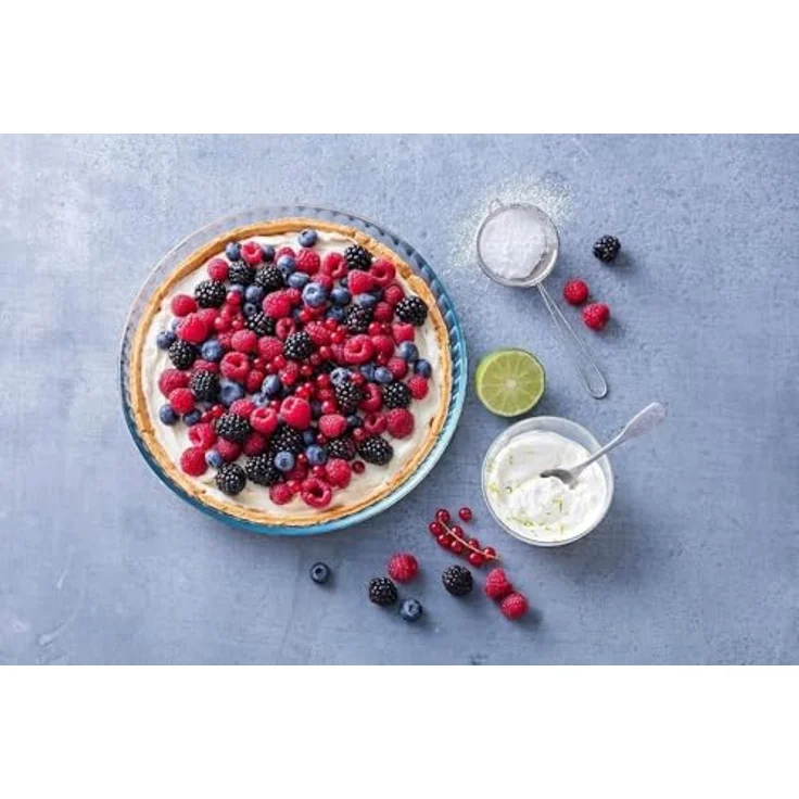 Pyrex 812B000-5046 Bake & Enjoy Runde Kuchenform aus ultrabeständigem Glas, farblos, 24 cm – Bild 3