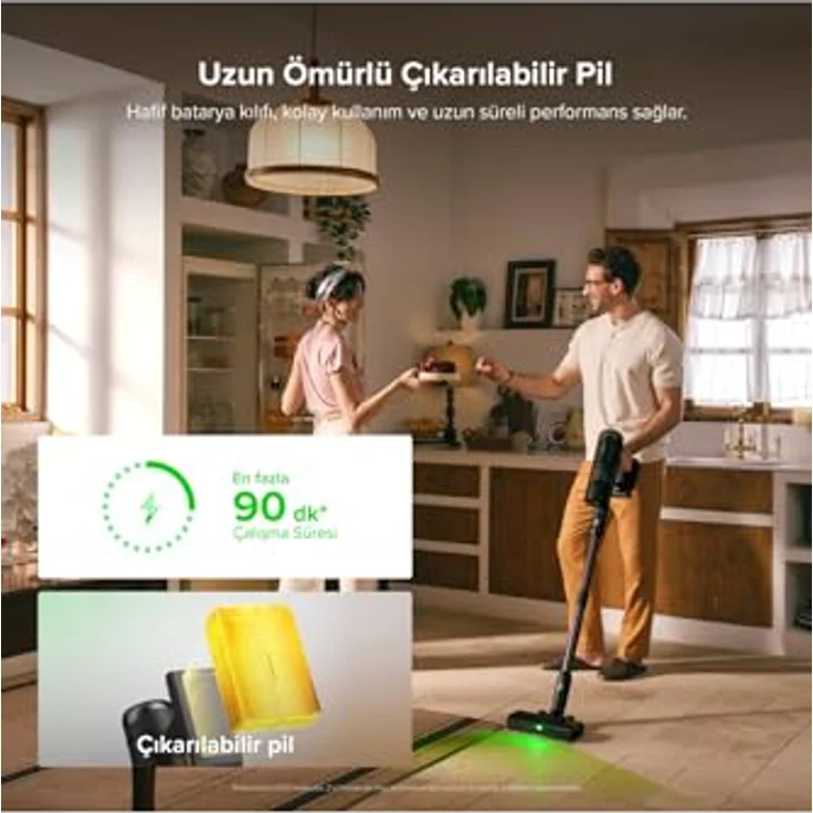 ROBOROCK H60 Hub Ultra Staubsauger, Netz-/Akkubetrieb, 630 Watt, schwarz, Auto-Entleerungs-Ladedock, 210 AW Saugleistung, Anti-Verhedderungs-Bürste – Bild 8