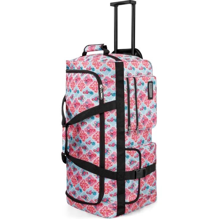 Normani Reisetasche, Pink, 80 l, XL mit Teleskopgriff und 3 Laufrollen