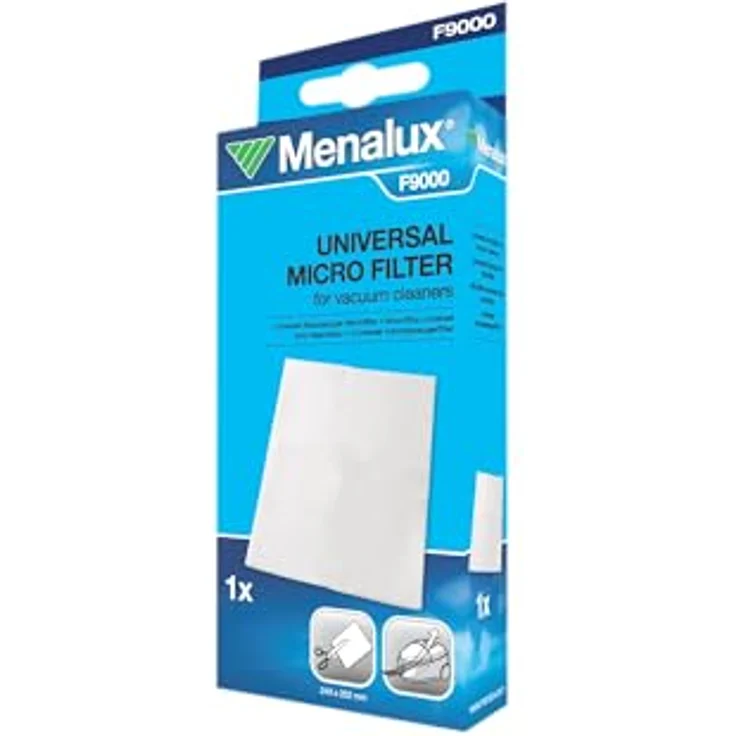 Menalux Antibakterieller Mikrofilter, Zuschneidbares Staubsauger Zubehör, Weiss – Bild 2
