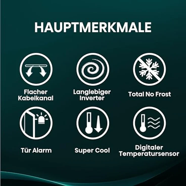 Hisense RS3P558NEFD, Side by Side Kühl-Gefrierkombination mit 347 l Kühl- und 197 l Gefriervolumen, schwarze Ausführung – Bild 4