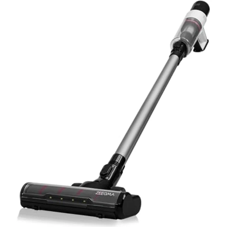 Zeegma ZONDER KLAAR Base Kabelloser aufrechter Staubsauger 250 W, Laufzeit bis zu 55 Min., LED-Bürstentechnologie, Staubsensor, Nassbodenreinigungsfunktion – Bild 1