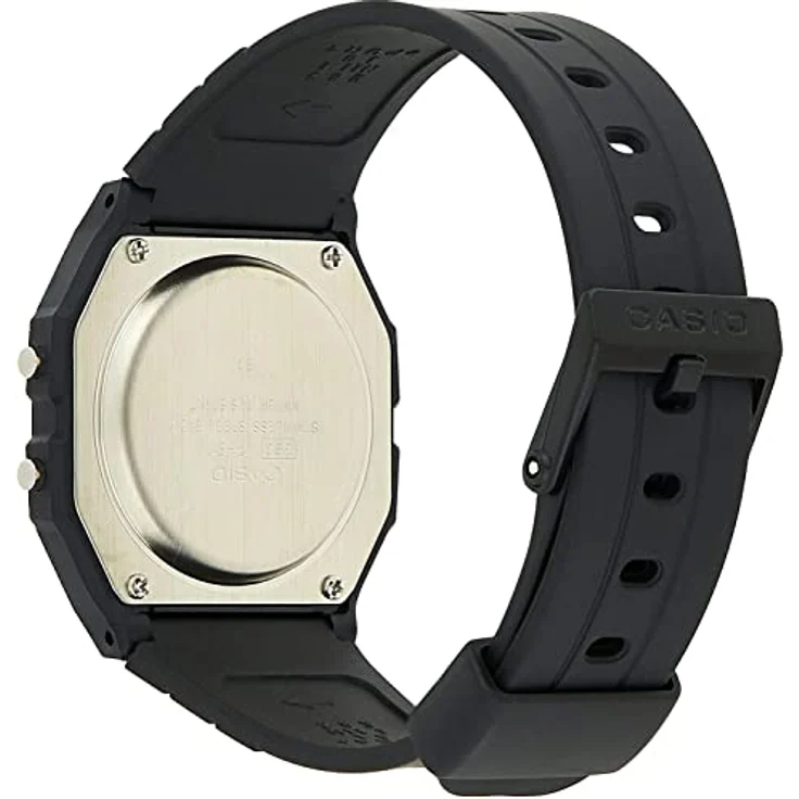 Casio Watch F-91WB-1AEF, Digitaluhr mit Kalenderfunktion und Schwarzem Kunststoff Band – Bild 2