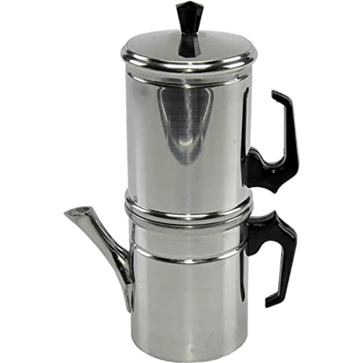 Ilsa Napoletana Kaffeemaschine, Aluminium, Silber, für 6 Tassen – Bild 2
