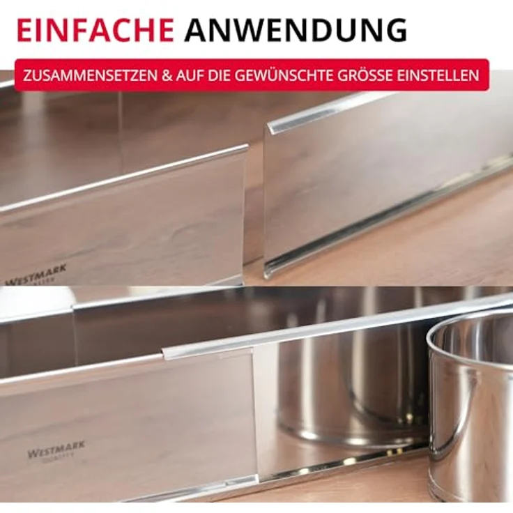 Westmark ausziehbare Backform, 27 bis 40 cm, Oval, Rostfreier Edelstahl, Silber, 31352260 – Bild 5