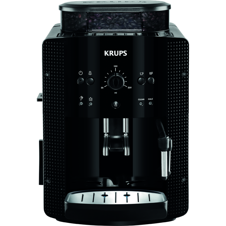 Krups Essential Espresso, Kaffeevollautomat, Schwarz, Weiss