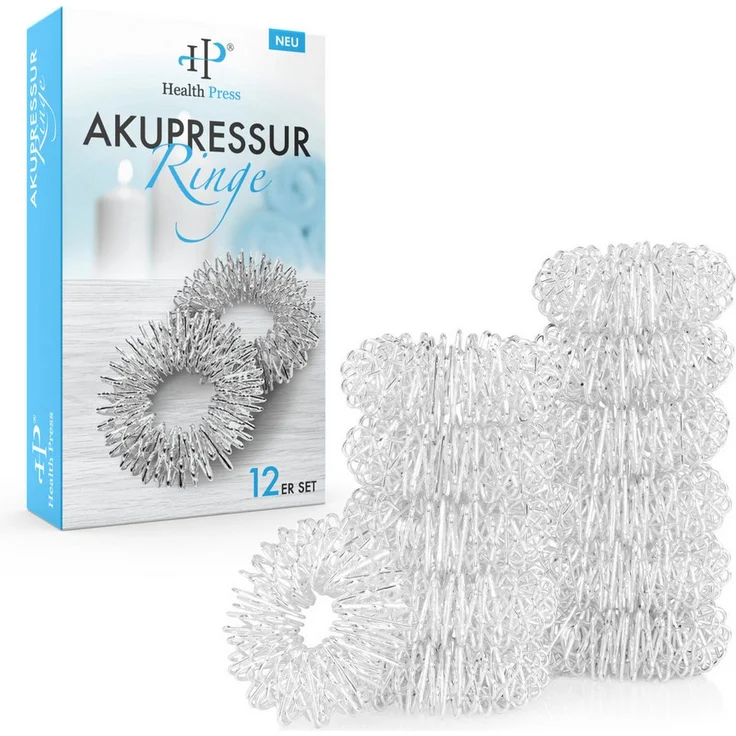 Health Press Shiatsu-Akupressurgerät, 12-tlg. mit 210 Druckpunkten