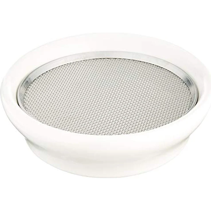 Eschenfelder Kresse-Sieb 12cm aus Keramik in weiß, Edelstahl, 12 cm – Bild 2